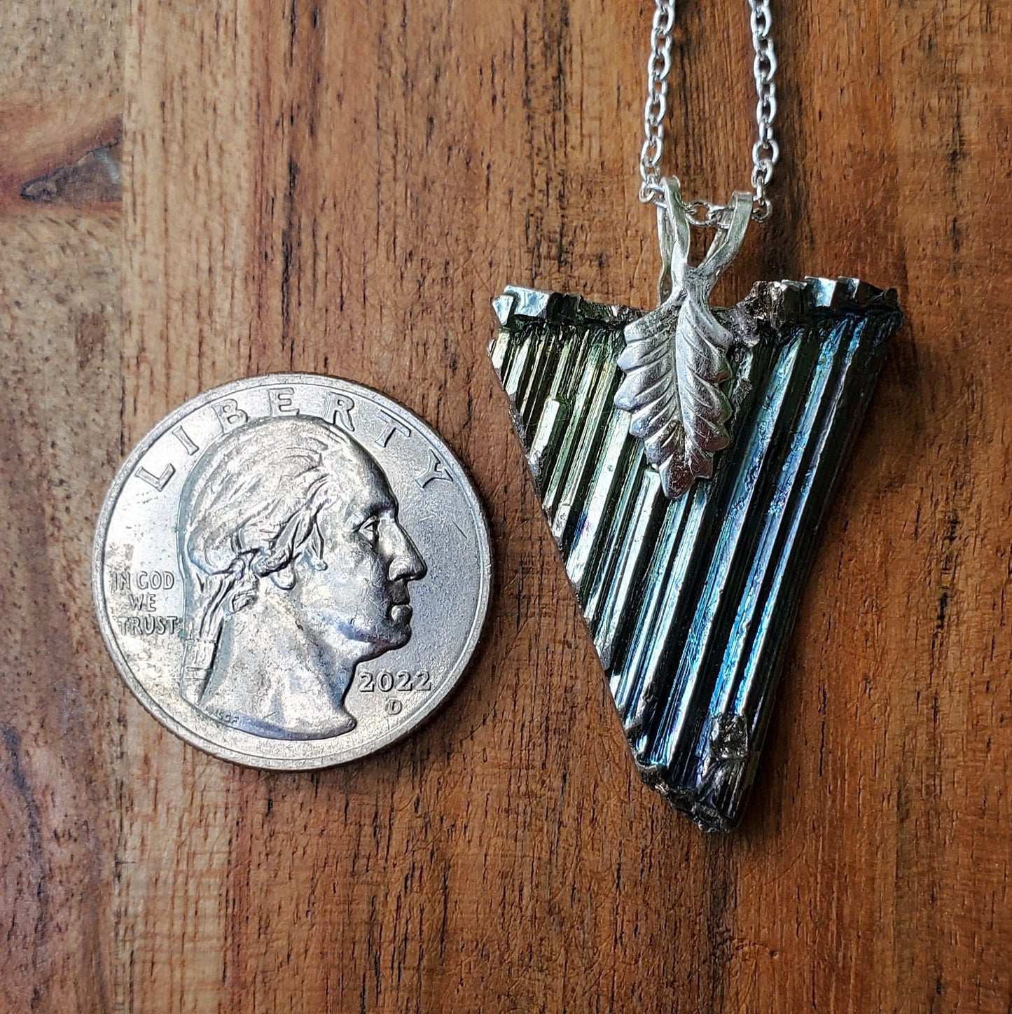 Handmade Medium Bismuth Pendant