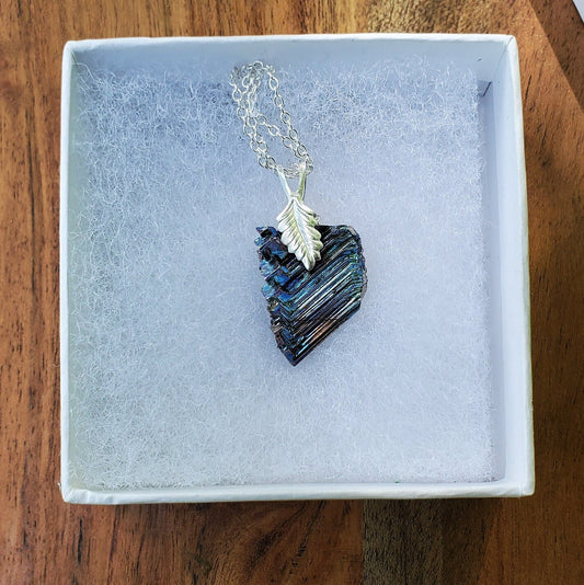 Handcraft Bismuth Crystal Necklace