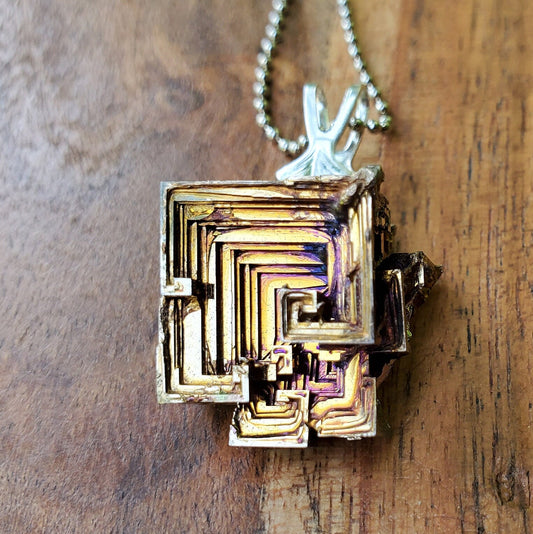 Handmade Medium Bismuth Pendant