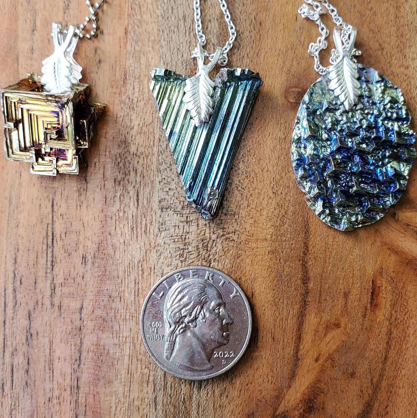 Handmade Medium Bismuth Pendant