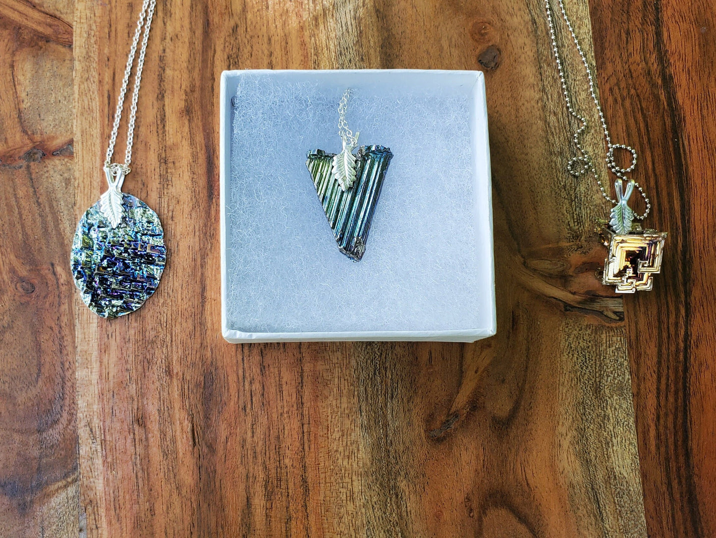 Handmade Medium Bismuth Pendant