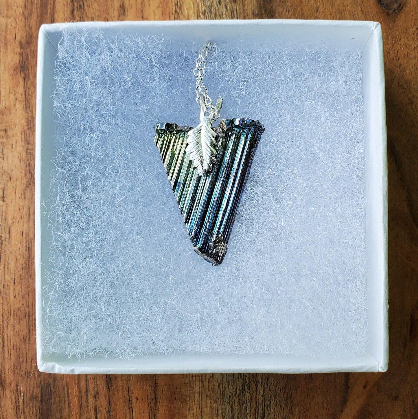 Handmade Medium Bismuth Pendant